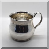 S41. Sterling silver Reed & Barton baby cup. Some dents. 1.5”h x 3”w (some dents) - $48 